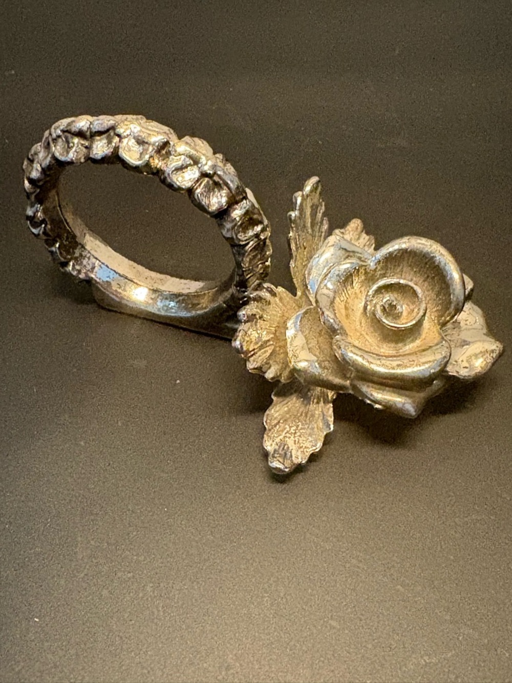 Vintage 1 Princess House Silver Tone Rose Napkin Holder Replacement